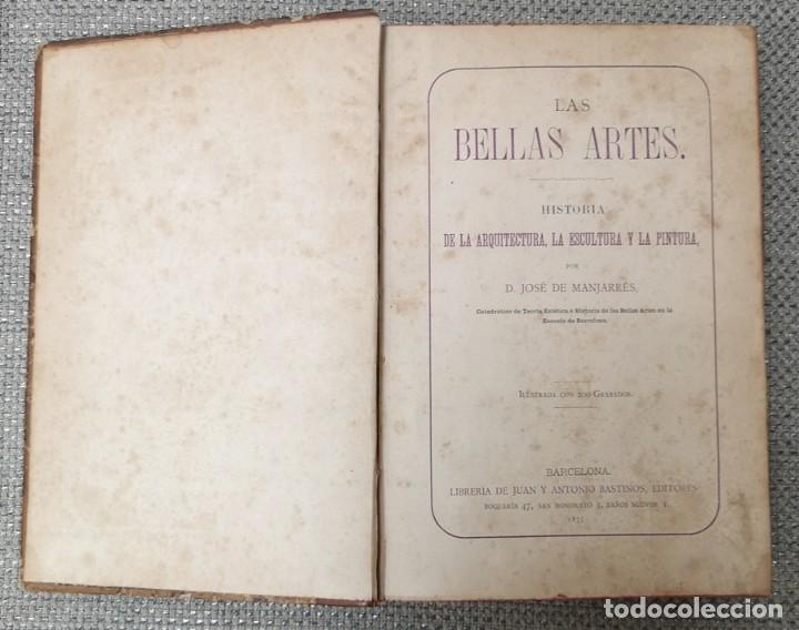 Libros antiguos: Las Bellas Artes - Foto 4