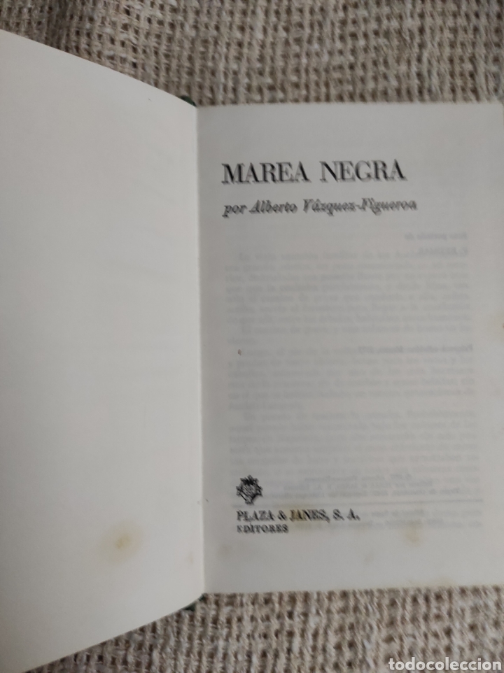 Libros antiguos: Marea Negra / Alberto Vazquez-Figueroa - Foto 1