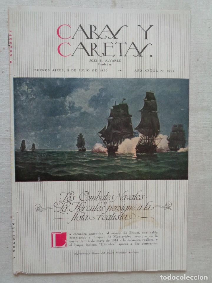 Livros antigos: ARGENTINA.CARAS Y CARETAS.5 DE JULIO 1930.- REF 787