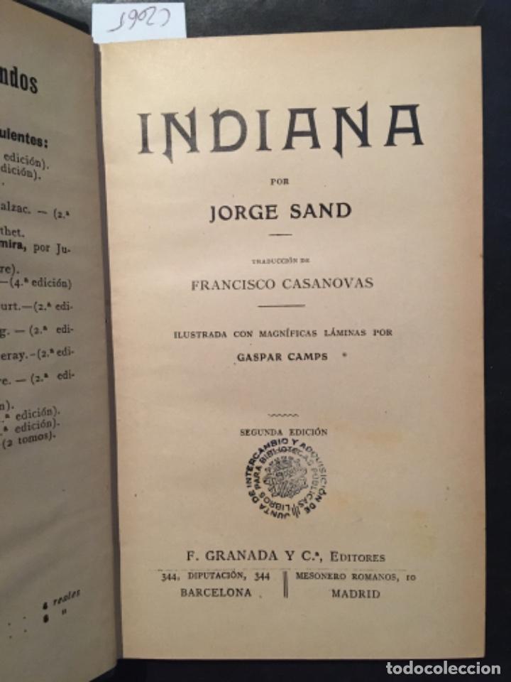 Libros antiguos: INDIANA, JORGE SAND, 1920 - Foto 1