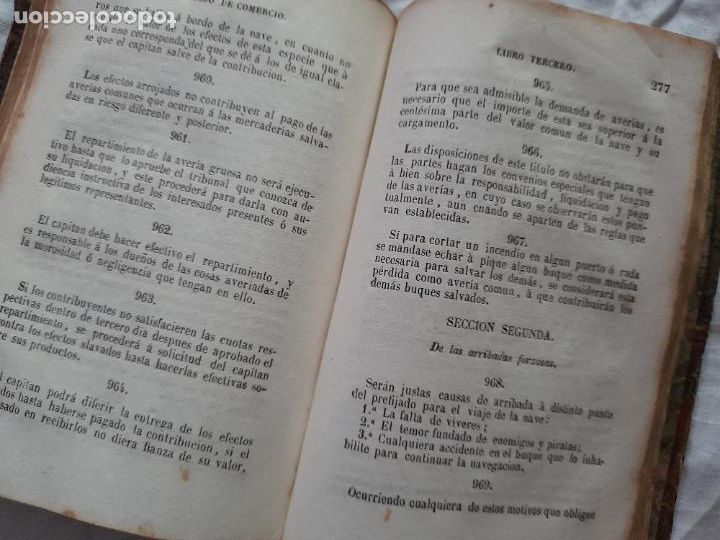 Libros antiguos: Antiguo libro C&Oacute;DIGO DE COMERCIO, edici&oacute;n oficial 1829 - Foto 6