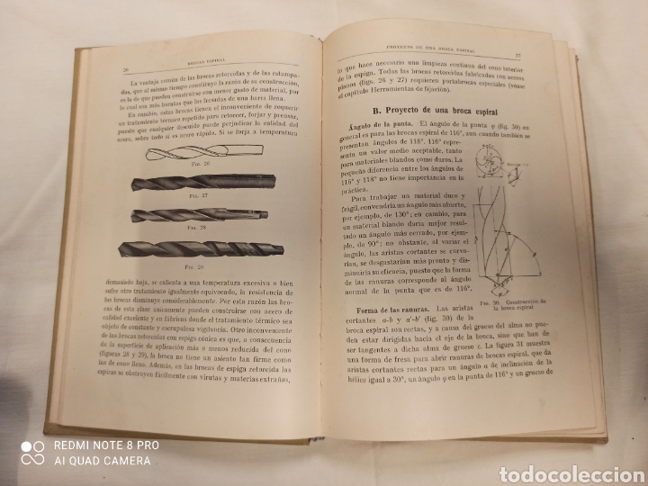 Libros antiguos: Taladrado y Escariado Trabajos de Taller - Foto 3