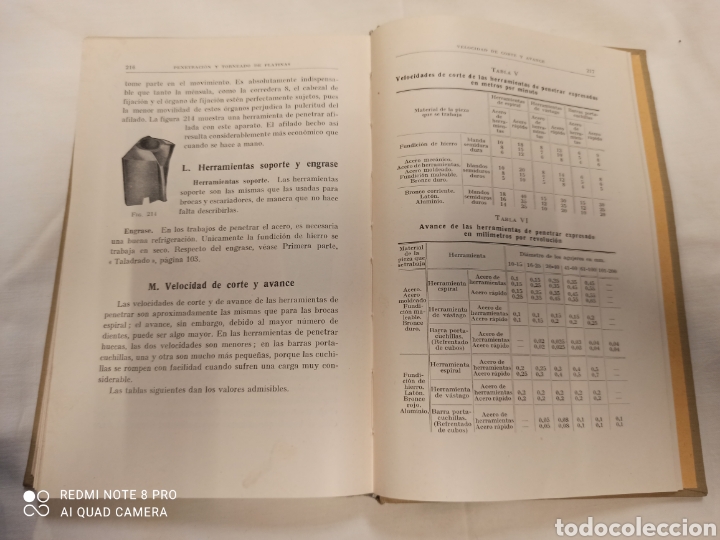 Libros antiguos: Taladrado y Escariado Trabajos de Taller - Foto 8