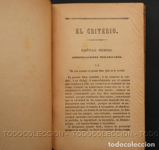 Libros antiguos: LIBRO EL CRITERIO . JAIME BALMES . LIBRERIA DE LA VDA DE CH. BOURET 1925 - Foto 6