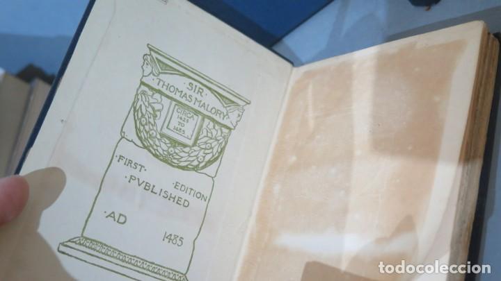Libros antiguos: LE MORTE DARTHUR. SIR THOMAS MALORY. J.M. DENT. 4 TOMOS - Foto 6