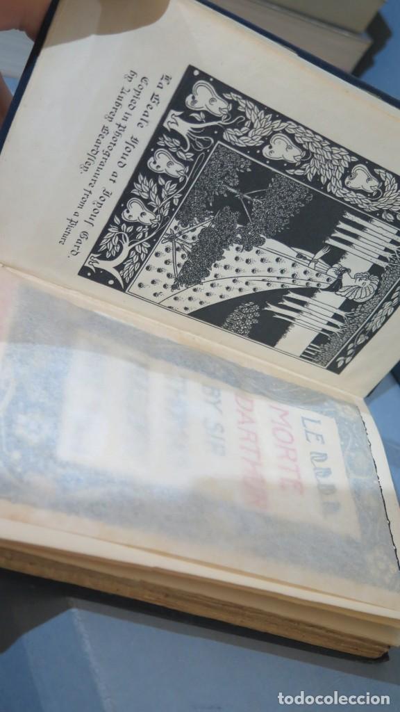 Libros antiguos: LE MORTE DARTHUR. SIR THOMAS MALORY. J.M. DENT. 4 TOMOS - Foto 7