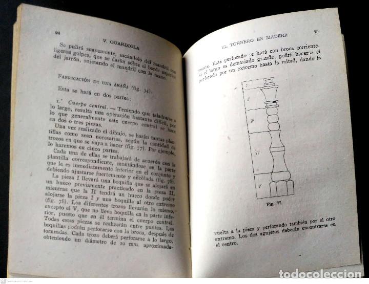 Libros antiguos: El tornero en madera. V. Guardiola. Ameller editor. - Foto 4