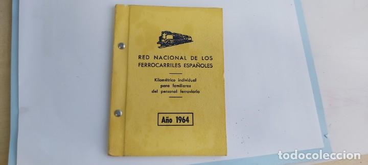 Libros antiguos: ANTIGUO KILOMETRICO DE RENFE ANTIGUO 1964 - Foto 1