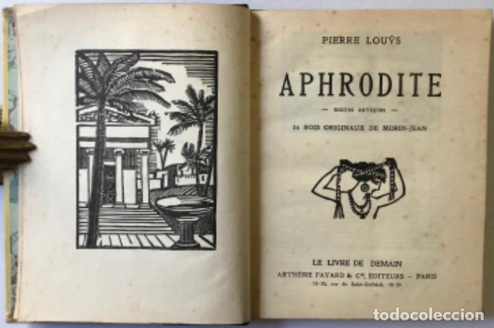 Libros antiguos: APHRODITE. MOEURS ANTIQUES. - LOUYS, Pierre. - Foto 2