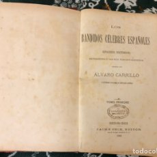 Libros antiguos: LOS BANDIDOS CELEBRES ESPAÑOLES, TOMO 1, (JAIME SEIX EDITOR). Lote 227011451