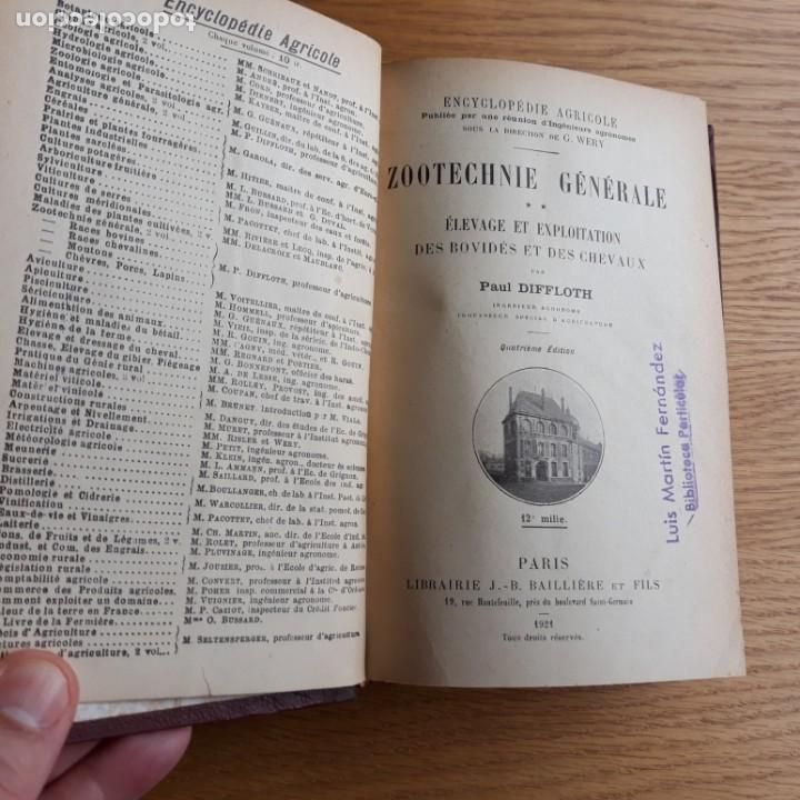Libros antiguos: Zootecnia general.Paul Diffloth.1921.En frances. - Foto 3