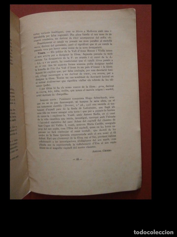 Libros antiguos: Laixada, laixadell i la filosa. A. Griera - Foto 2