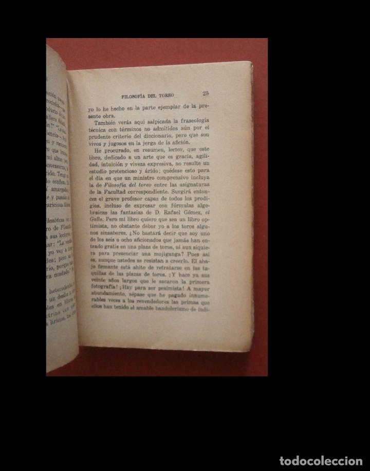 Libros antiguos: Filosofia del toreo. B. Torralba de Damas - Foto 2