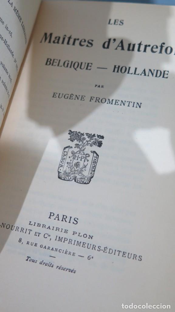 Libros antiguos: LES MAITRES D&acute;AUTREFOIS. FROMENTIN - Foto 2