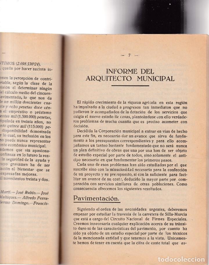 Libros antiguos: GANDIA - 1932 - MEJORAS DE LA CIUDAD EN PROYECTO - Foto 2