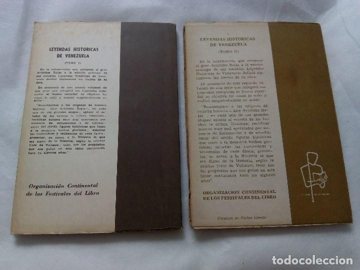 Libros antiguos: LEYENDAS HIST&Oacute;RICAS DE VENEZUELA / AR&Iacute;STIDES ROJAS - Foto 2