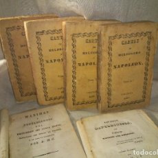 Libros antiguos: LOTE LIBROS ANTIGUOS SOBRE NAPOLEON BONAPARTE - AÑOS 1821-1839 - EXCEPCIONAL.