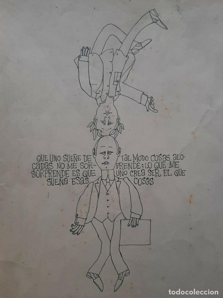 Libros antiguos: Miguel Brasc&oacute; Dibujo original - Foto 1