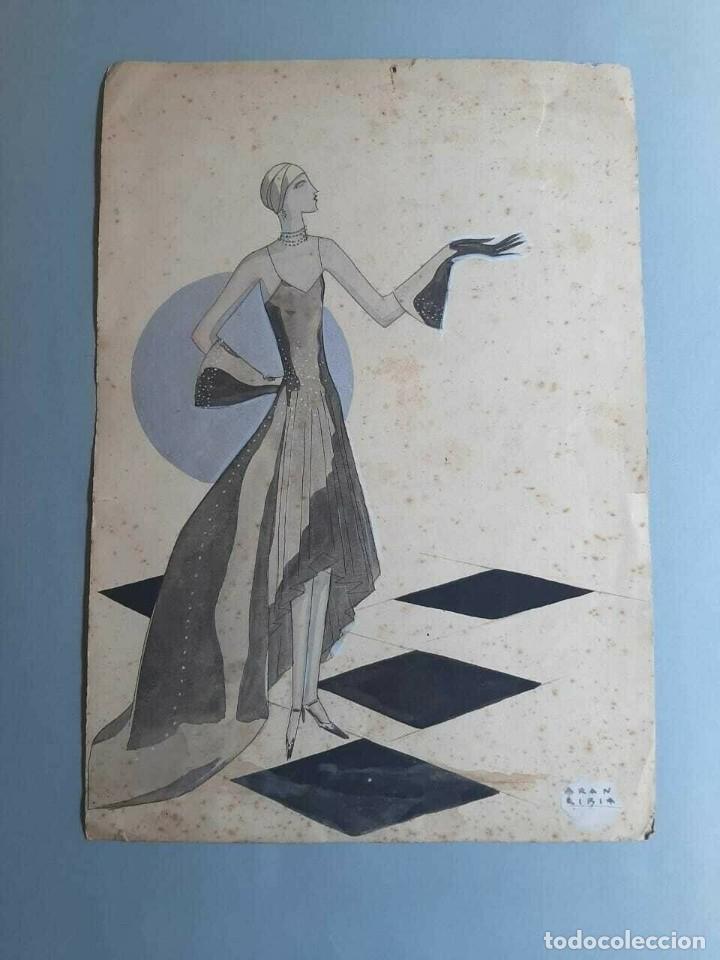 Libros antiguos: Ernesto Arancibia Dibujo original 1930 - Foto 1