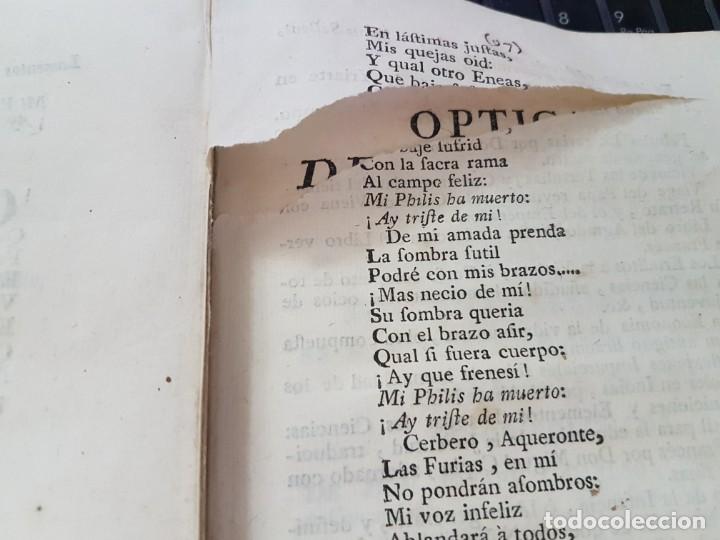 Libros antiguos: Los Eruditos a la Violeta, más Suplemento, más Poesías Líricas, más Óptica del Cortejo - (s.1790) - Foto 17 - 229106833