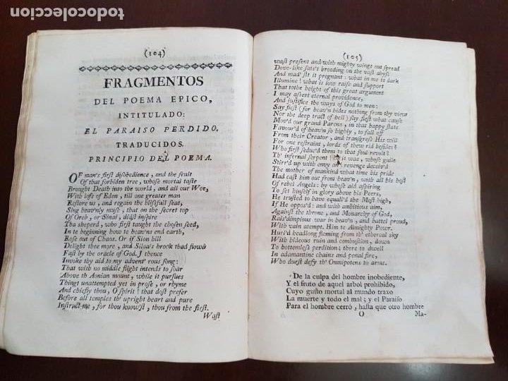 Libros antiguos: Los Eruditos a la Violeta, más Suplemento, más Poesías Líricas, más Óptica del Cortejo - (s.1790) - Foto 11 - 229106833