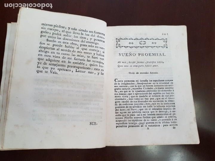 Libros antiguos: Los Eruditos a la Violeta, más Suplemento, más Poesías Líricas, más Óptica del Cortejo - (s.1790) - Foto 19 - 229106833