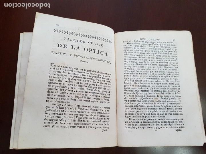 Libros antiguos: Los Eruditos a la Violeta, más Suplemento, más Poesías Líricas, más Óptica del Cortejo - (s.1790) - Foto 20 - 229106833