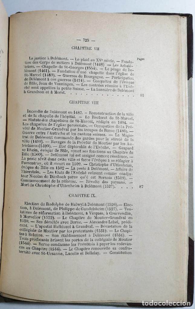 Libros antiguos: HISTOIRE DE LA VILLE DE DEL&Eacute;MONT. LABB&Eacute; A. DAUCOURT. 1900. - Foto 5