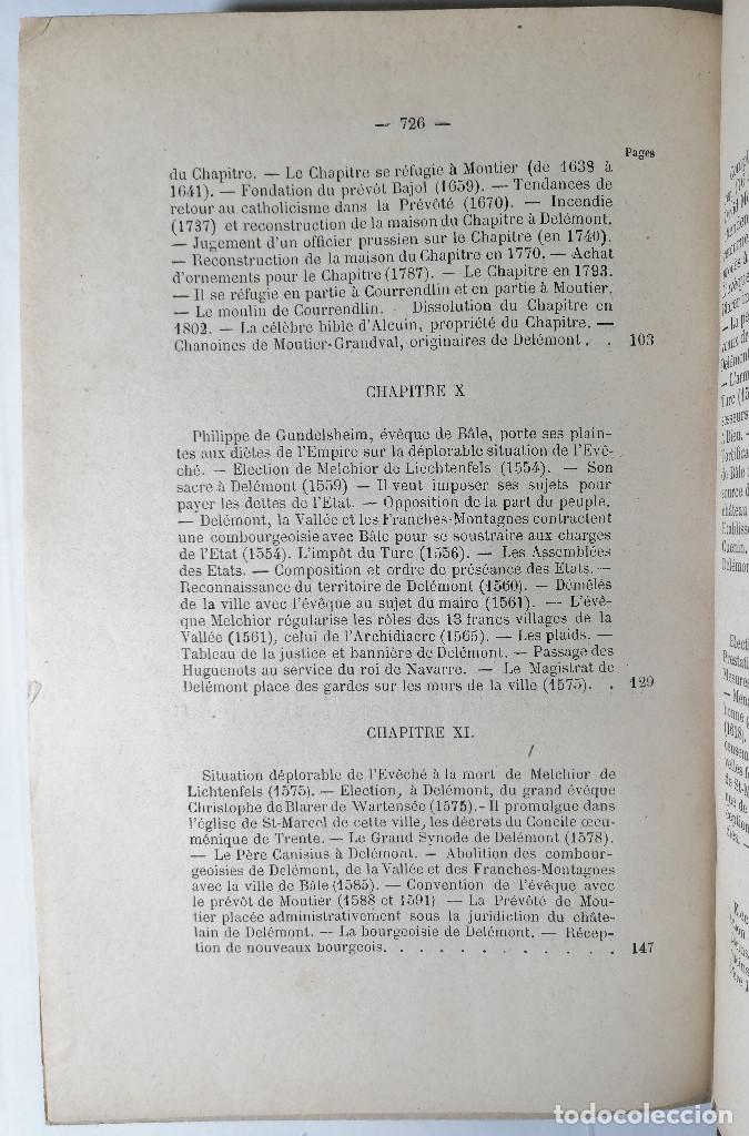 Libros antiguos: HISTOIRE DE LA VILLE DE DEL&Eacute;MONT. LABB&Eacute; A. DAUCOURT. 1900. - Foto 6