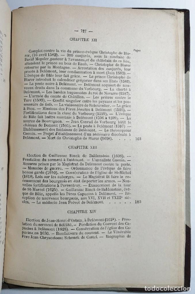 Libros antiguos: HISTOIRE DE LA VILLE DE DEL&Eacute;MONT. LABB&Eacute; A. DAUCOURT. 1900. - Foto 7