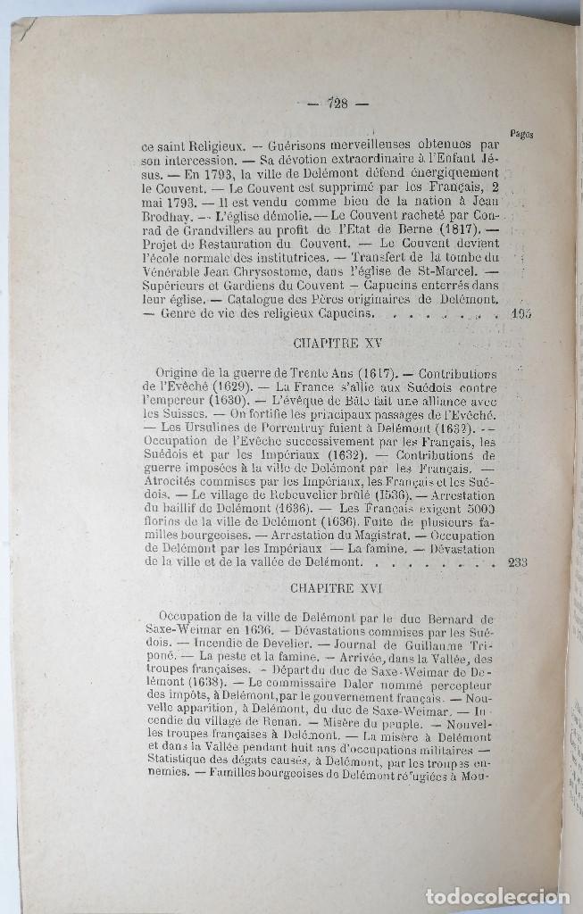Libros antiguos: HISTOIRE DE LA VILLE DE DEL&Eacute;MONT. LABB&Eacute; A. DAUCOURT. 1900. - Foto 8