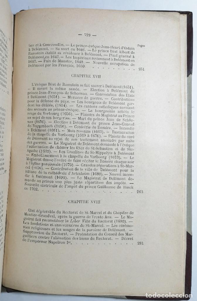 Libros antiguos: HISTOIRE DE LA VILLE DE DEL&Eacute;MONT. LABB&Eacute; A. DAUCOURT. 1900. - Foto 9