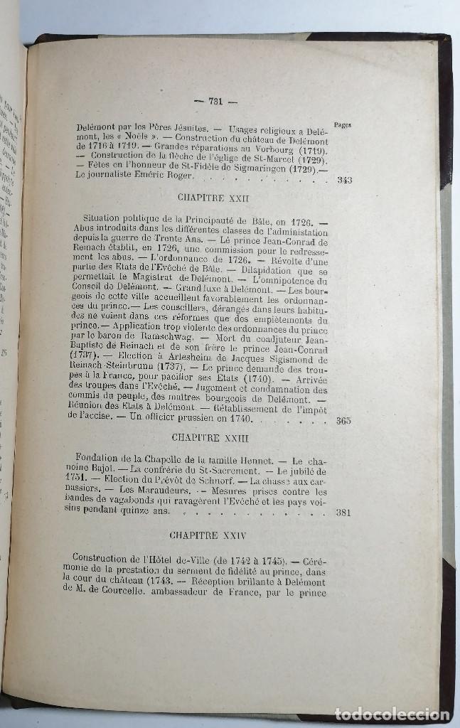 Libros antiguos: HISTOIRE DE LA VILLE DE DEL&Eacute;MONT. LABB&Eacute; A. DAUCOURT. 1900. - Foto 11