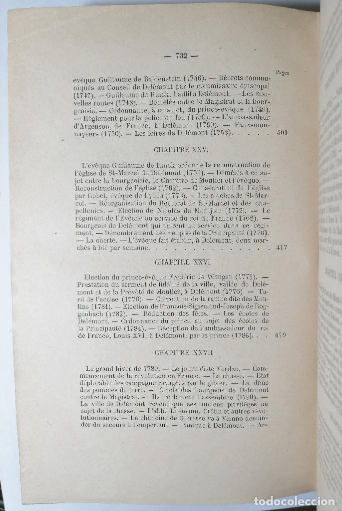 Libros antiguos: HISTOIRE DE LA VILLE DE DEL&Eacute;MONT. LABB&Eacute; A. DAUCOURT. 1900. - Foto 12