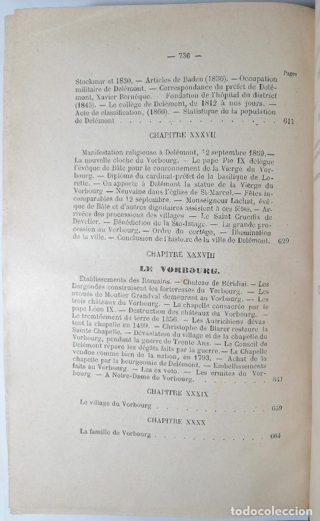 Libros antiguos: HISTOIRE DE LA VILLE DE DEL&Eacute;MONT. LABB&Eacute; A. DAUCOURT. 1900. - Foto 16