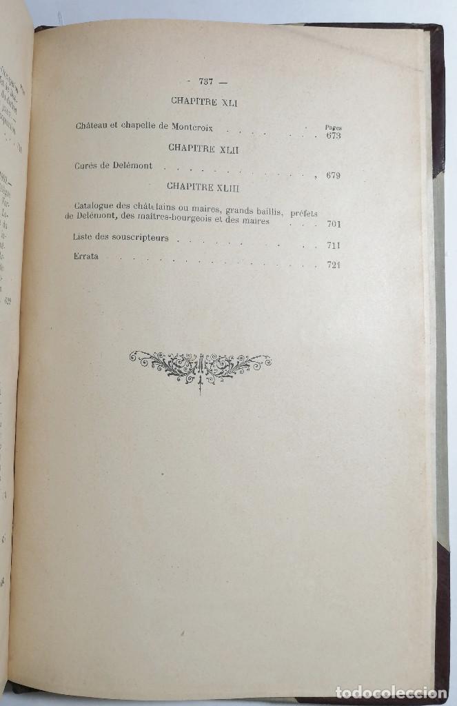 Libros antiguos: HISTOIRE DE LA VILLE DE DEL&Eacute;MONT. LABB&Eacute; A. DAUCOURT. 1900. - Foto 17