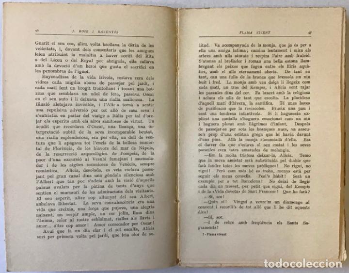 Libros antiguos: FLAMA VIVENT. - ROIG I RAVENT&Oacute;S, J. - Foto 3