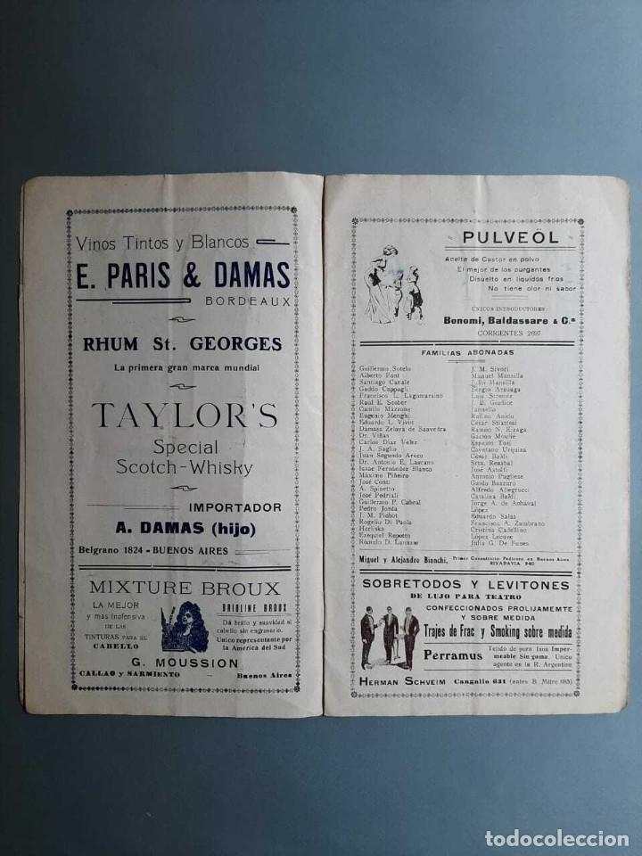 Libros antiguos: Teatro Coliseo Temporada 1913 Programa Argumento de Iris Buenos Aires - Foto 2