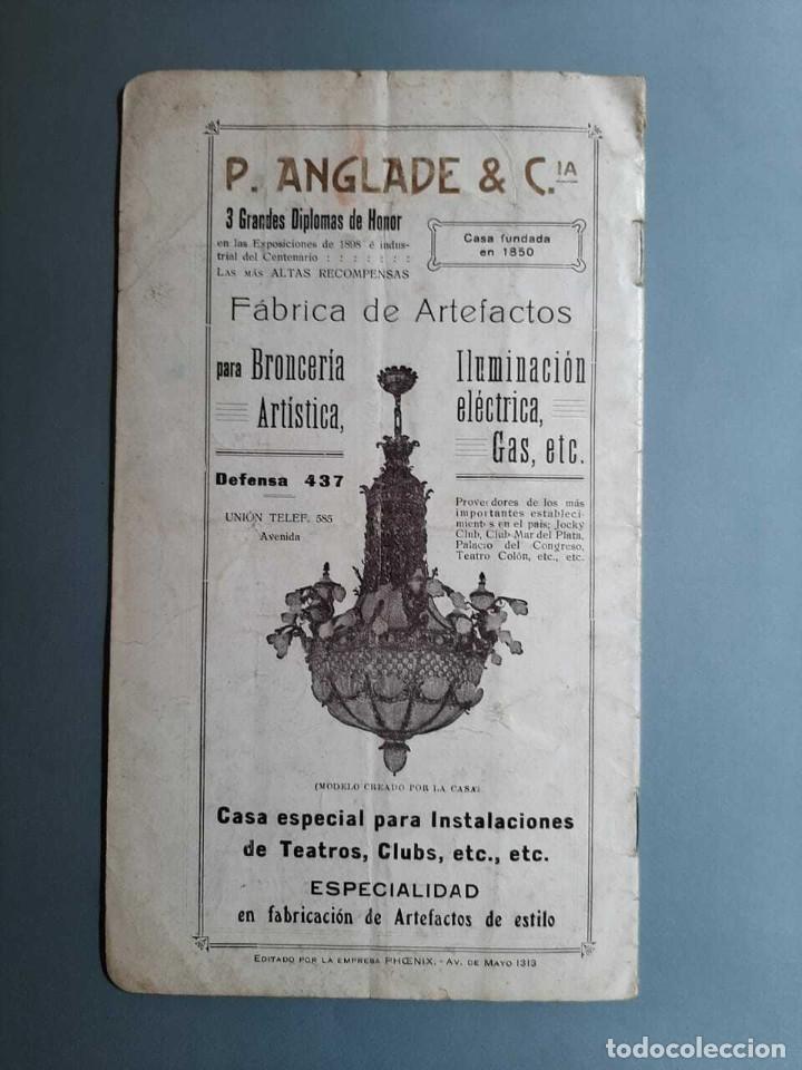 Libros antiguos: Teatro Coliseo Temporada 1913 Programa Argumento de Iris Buenos Aires - Foto 4