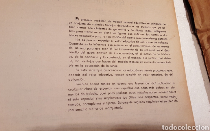 Libros antiguos: Libro Trabajos manuales sin Taller. - Foto 3