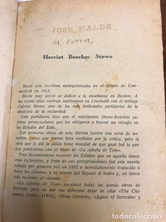 Libros antiguos: La caba&ntilde;a de Tom / Herriet Beecher Stowe - Foto 2