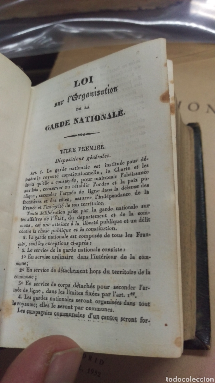 Libros antiguos: LES 5 CODES FRANCAIS EN MINIATURE edition Diamant. PARIS 1838 - Foto 8