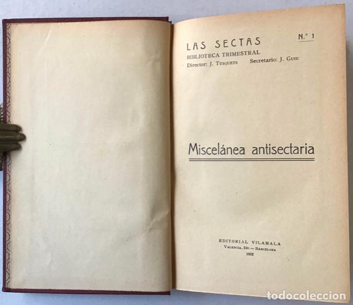 Libros antiguos: MISCEL&Aacute;NEA ANTISECTARIA. - Foto 2