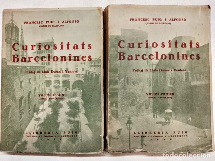 Libros antiguos: CURIOSITATS BARCELONINES. Monograf&iacute;a local - Foto 1