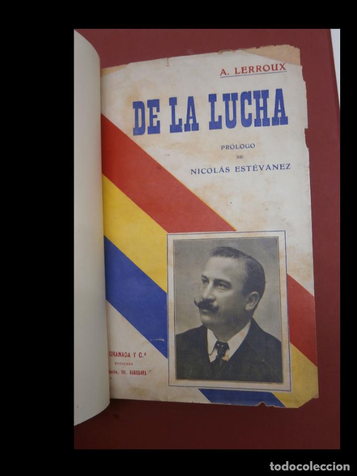 Libros antiguos: De la lucha. P&aacute;ginas de A. Lerroux - Foto 1