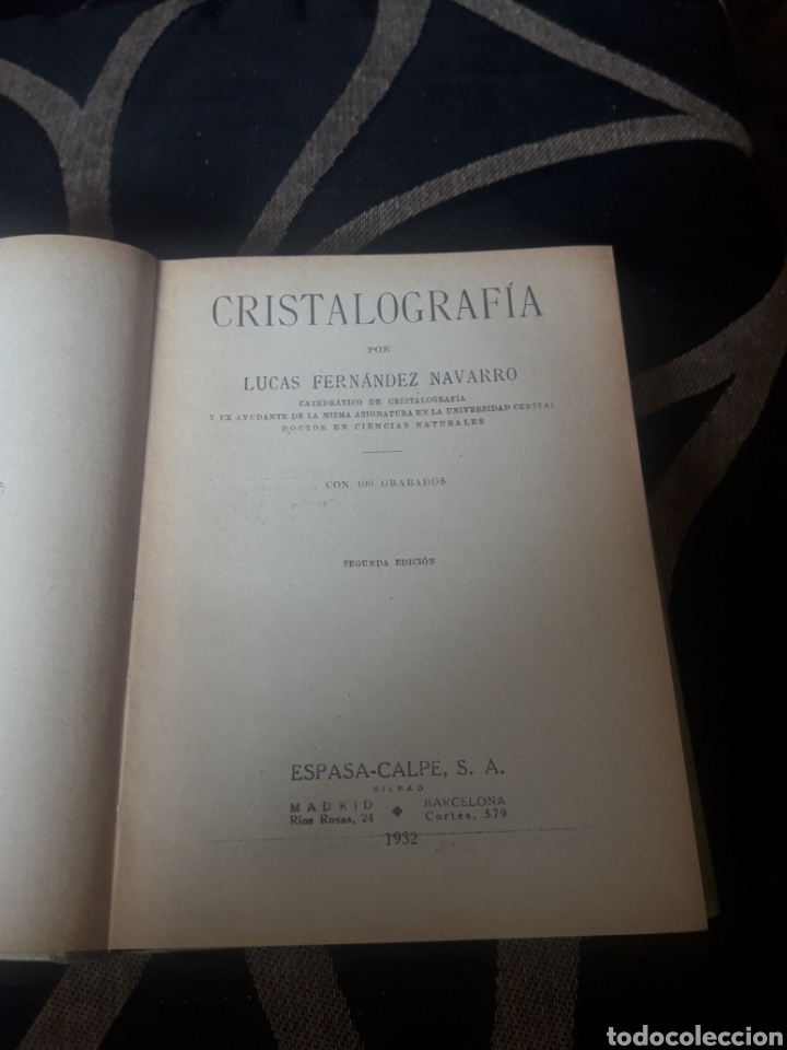 Libros antiguos: Cristalografia, Manuales Gallarch de 1932 - Foto 2