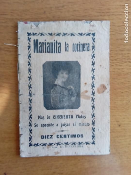 Libros antiguos: Marianita la Cocinera. - Foto 1