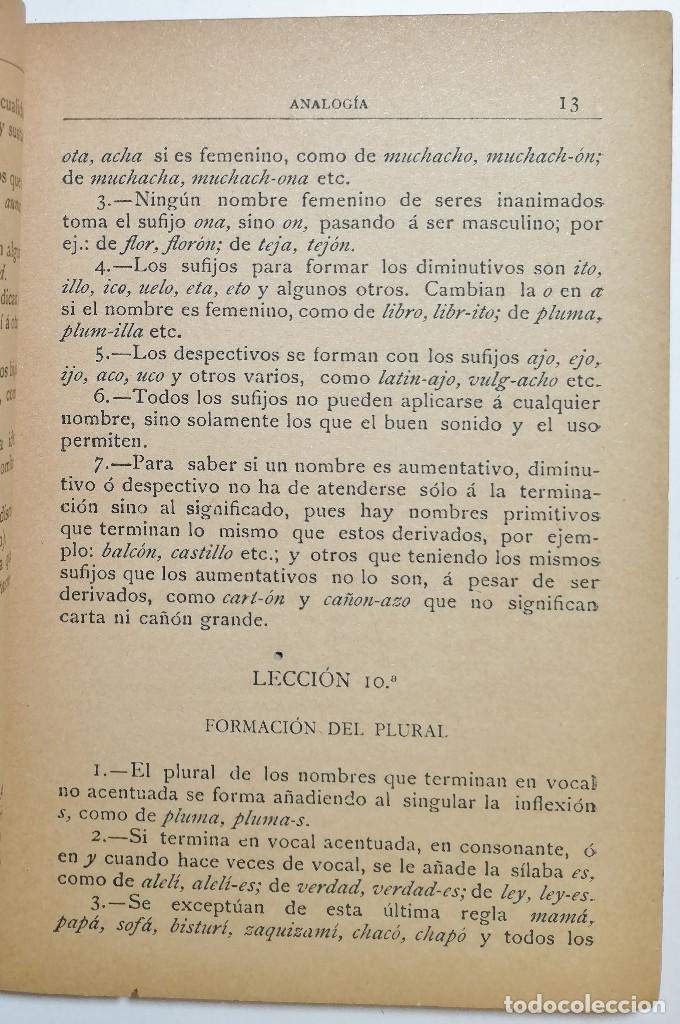 Libros antiguos: ELEMENTOS DE GRAM&Aacute;TICA CATELLANA. D. IRENEO GONZ&Aacute;LEZ Y HERN&Aacute;NDEZ. 1901. - Foto 4