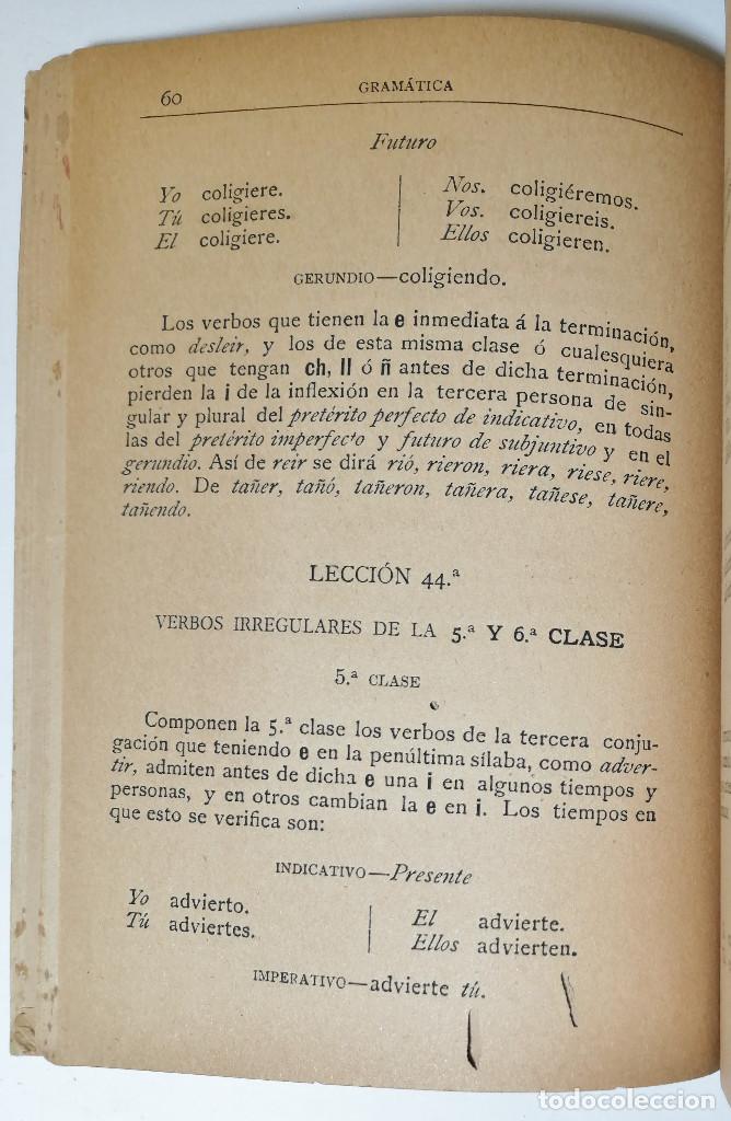 Libros antiguos: ELEMENTOS DE GRAM&Aacute;TICA CATELLANA. D. IRENEO GONZ&Aacute;LEZ Y HERN&Aacute;NDEZ. 1901. - Foto 5