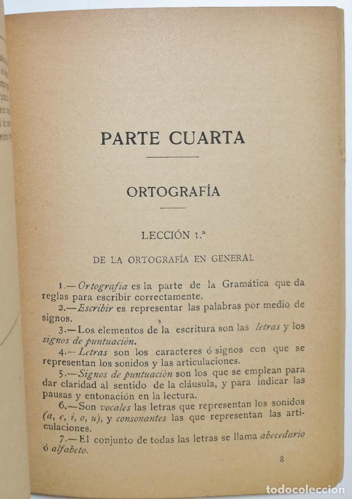 Libros antiguos: ELEMENTOS DE GRAM&Aacute;TICA CATELLANA. D. IRENEO GONZ&Aacute;LEZ Y HERN&Aacute;NDEZ. 1901. - Foto 9